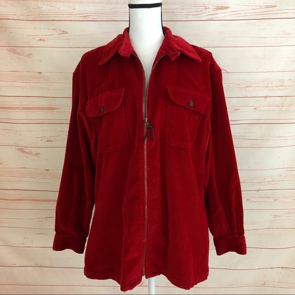 Jones New York Jackets & Blazers - Jones New York Sport Red Corduroy Jacket